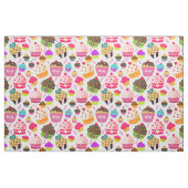 Niedliches Cupcake-Muster Stoff (Fat Quarter (45,7 x 55,9 cm))