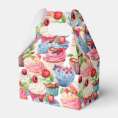 Niedliches Cupcake-Party Geschenkschachtel (Rückseite)