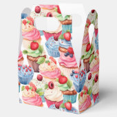 Niedliches Cupcake-Party Geschenkschachtel (Geöffnet)