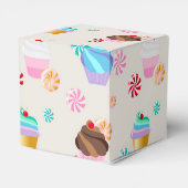 Niedliches Cupcake-und Candy-Muster für Geburtstag Geschenkschachtel (Rückseite)