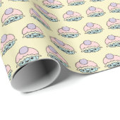 Niedliches Cupcake Wrapping Geschenkpapier (Rolleneckpunkt)