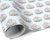 Niedliches Cupcake Wrapping Geschenkpapier (Rolleneckpunkt)