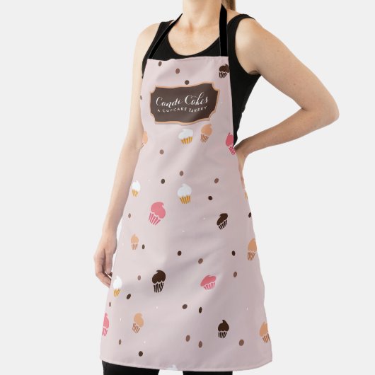 Niedliches Cupcakes Bäckereimuster Rosa Schürze (InSitu)