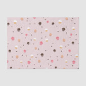 Niedliches Cupcakes Bäckereimuster Rosa Seidenpapier (Vorderseite)
