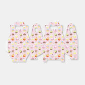 Niedliches Cupcakes Muster Pastellfarben Rosa Geschenkschachtel (Ungefaltet)