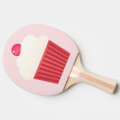 Niedliches Cupcakes-Muster Tischtennis Schläger (Seitenansicht)