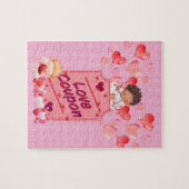 Niedliches Cupid Liebe Coupon Puzzle (Horizontal)