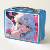 Niedliches Cupid Metal Lunchbox (Rückseite)