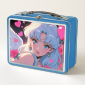 Niedliches Cupid Metal Lunchbox (Vorderseite)