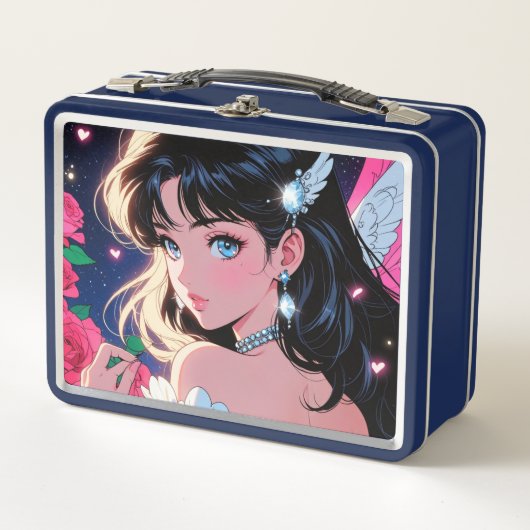 Niedliches Cupid Metal Lunchbox (Vorderseite)