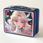 Niedliches Cupid Metal Lunchbox (Rückseite)