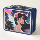 Niedliches Cupid Metal Lunchbox (Vorderseite)