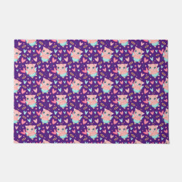 Niedliches Cupid Pig Wharkes Muster Fußmatte