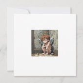 Niedliches Cupid Valentin Einladung (Rückseite)