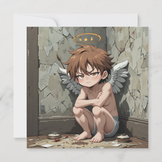 Niedliches Cupid Valentin Einladung (Vorderseite)