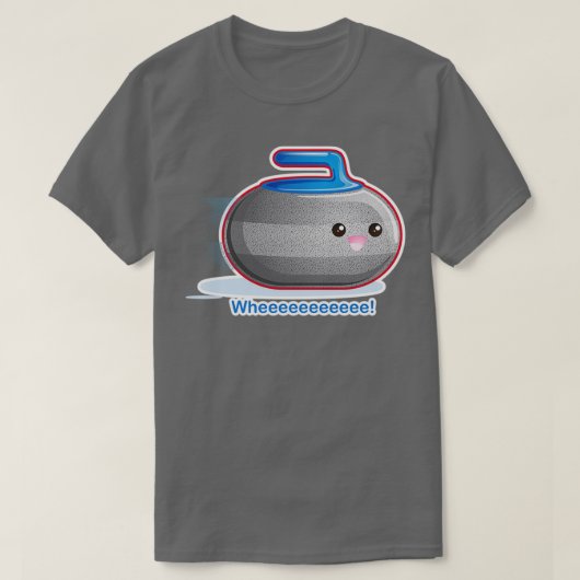 Niedliches Curling Stone Essential Classic TShirt (Design vorne)