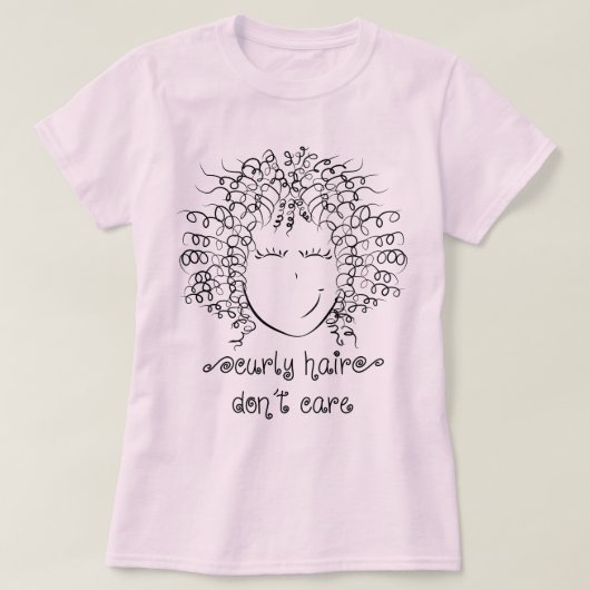 NIEDLICHES Curly Hair Keine Sorge T-Shirt (Design vorne)