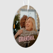 Niedliches Custom Foto Keepake GRANDMA Geschenk Ornament (Vorderseite)
