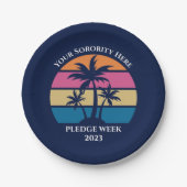 Niedliches Custom Studentinnenverbindung Pledge We Pappteller (Vorderseite)