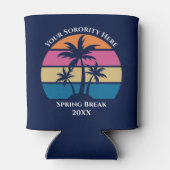 Niedliches Custom Studentinnenverbindung Spring Br Dosenkühler (Rückseite)