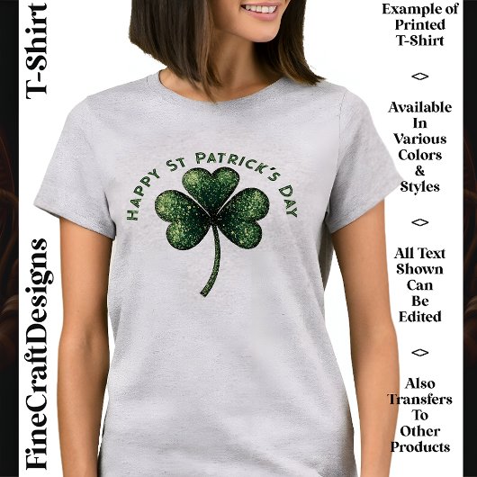 Niedliches Custom Text St Patrick's Day 04 Irish P T-Shirt