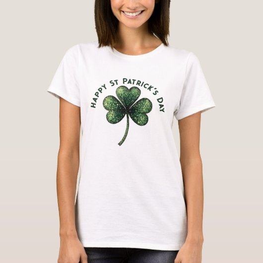 Niedliches Custom Text St Patrick's Day 04 Irish P T-Shirt (Vorderseite)