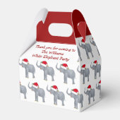 Niedliches Custom White Elephant Weihnachts-Party Geschenkschachtel (Vorderseite)