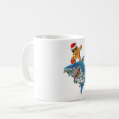 Niedliches Dabbing Gingerbread Mann Dab Shark Bask Kaffeetasse (Vorderseite Links)