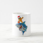 Niedliches Dabbing Gingerbread Mann Dab Shark Bask Kaffeetasse (Mittel)