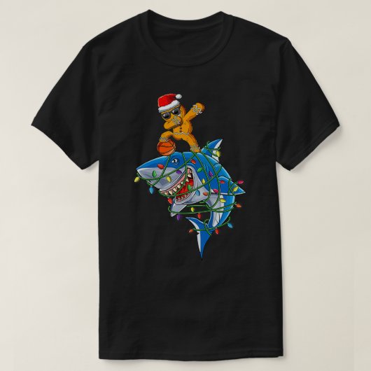 Niedliches Dabbing Gingerbrei Man Dab Basketball X T-Shirt (Design vorne)