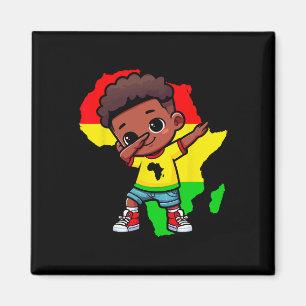 Niedliches Dabbing Kindergeschichte Monat Kinder J Magnet