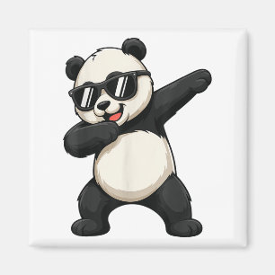 Niedliches Dabbing Panda Bären Outfit Junge Männer Magnet