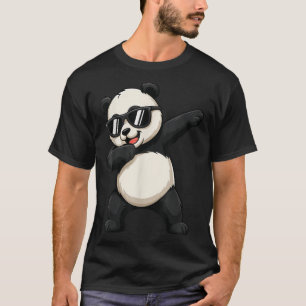 Niedliches Dabbing Panda Bären Outfit Junge Männer T-Shirt