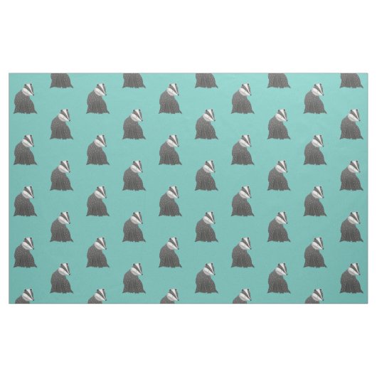 Niedliches Dachs-Muster Stoff (Fat Quarter (45,7 x 55,9 cm))