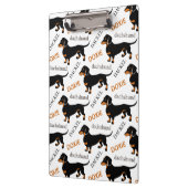 Niedliches Dackel-Dackel-Hundemuster Klemmbrett (Links)