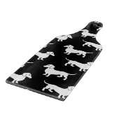 Niedliches Dackel-Dackel-Muster Schneidebrett (Ecke)