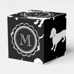 Niedliches Dackel-Muster Geschenkschachtel