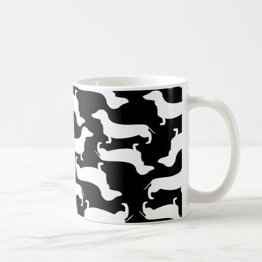 Niedliches Dackel-Muster-perfektes Geschenk für Kaffeetasse (Rechts)