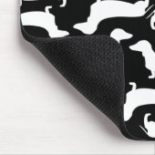 Niedliches Dackel-Muster-perfektes Geschenk für Mousepad (Ecke)