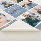 Niedliches "Daddy & Me" Foto Collage 1. Vatertag Sherpadecke (3/4)