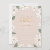 Niedliches Daisy Blume Brautparty Einladung (Vorderseite)