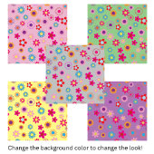 Niedliches Daisy Blume Muster Fliese