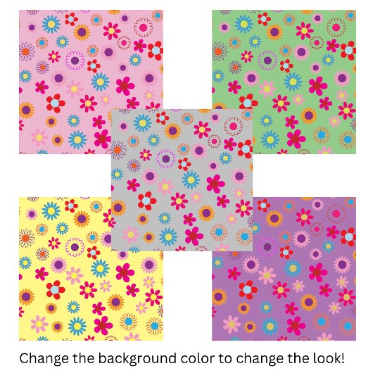 Niedliches Daisy Blume Muster Fliese