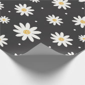 Niedliches Daisy-Blume-Muster Geschenkpapier (Ecke)