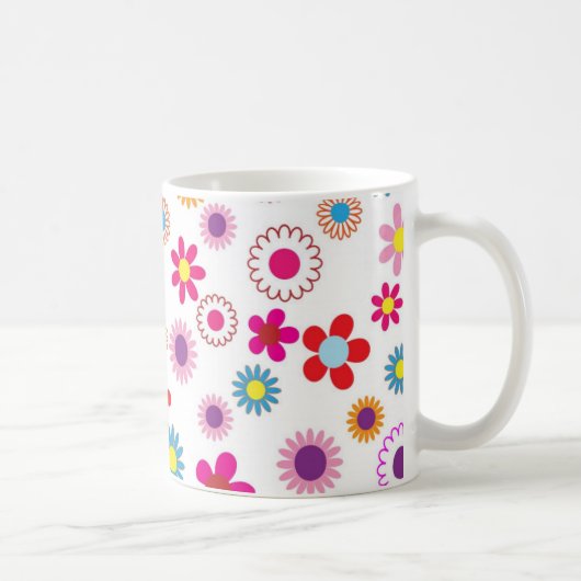 Niedliches Daisy Blume Muster Kaffeetasse (Rechts)