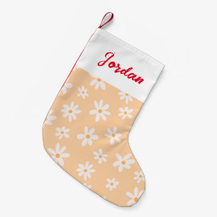 Niedliches Daisy Blume Muster Kleiner Weihnachtsstrumpf