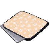 Niedliches Daisy Blume Muster Laptopschutzhülle (Vorne Knopf)