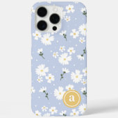 Niedliches Daisy Floral Custom Monogram Case-Mate iPhone Hülle (Rückseite)