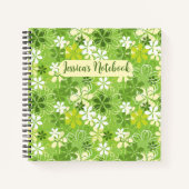 Niedliches Daisy Illustration farbenfrohe Blumenmu Notizblock (Vorderseite)