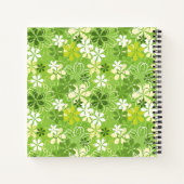 Niedliches Daisy Illustration farbenfrohe Blumenmu Notizblock (Rückseite)